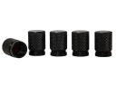 КОЛПАЧКИ ​​КЛАПАНОВ, АЛЮМИНИЙ, 5 ШТ, ЧЕРНЫЕ