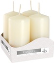 BISPOL CLASSIC CANDLES ECRU VOTIVE СВЕЧИ 4 шт.
