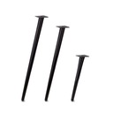 4x NÁBYTKOVÁ NOHA ČERNÁ ŠIKMÁ LOFT PEVNÁ NOHA NA STŮL STOLOVÁ NOHA H71CM Kód výrobce ZESTAW N 120/H710/BLACK/4/GAA