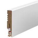 100х16 мм ПЛИНТУС МДФ БЕЛЫЙ, ДЕКОРАТИВНЫЙ, ЦОКОЛ, РАДИУС R2