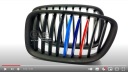 NOIR MATT GRILLE GRILLES BMW F07 GRAN TURISMO 2009-2017ROKUphoto 11