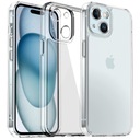 IPhone 15 плюс корпус и усиленный прозрачный тонкий корпус + стеклянный корпус