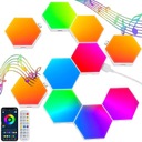 10 ШТ. ШЕСТИГРАННАЯ СВЕТОДИОДНАЯ ВСПЫШКА ИНТЕЛЛЕКТУАЛЬНОЕ ДИСТАНЦИОННОЕ ПРИЛОЖЕНИЕ RGB