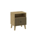 SZAFKA NOCNA LOFT DĄB ARTISAN 47 CM X 58 CM Z SZUFLADĄ
