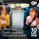 АВТОКРЕСЛО KINDERKRAFT JUNIOR FIX 2 I-SIZE 15-36 КГ РАКЕТНО-СЕРЫЙ