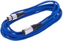 XLR Микрофонный кабель XLR, 6 м, 0,22 мм, AWG 24, синий