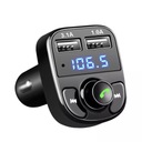 FM-передатчик, зарядное устройство Bluetooth MP3, 2 порта USB