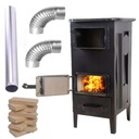 Выпекать стальную плиту Chamotte Goat Zeus + трубы