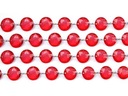 Girlanda kryształowa czerwony 18mm x 100 cm