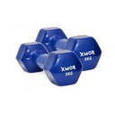 Виниловые гантели 2x 3 кг XMOR (Темно-синий)