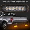 4 PCS 12-24V VOITURE 6 PHARE BLYSKOWA LEDphoto 12