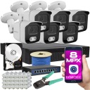 ЦИФРОВОЙ МОНИТОРИНГ 6 КАМЕР IP SWITCH 8MPX 4K TUBE