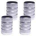 АЛЮМИНИЕВЫЕ ВЕНТИЛЯЦИОННЫЕ ГАЙКИ Серебро 4 шт.