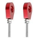 2 SZT. RED ALUMINUM TENSIONER CHAINS MOTOCIKLINIO  photo 6