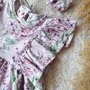 Haydi tunika dla dziewczynki w bzy falbanki liliowa fiolet kwiaty: 104 Kolor fioletowy