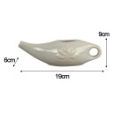 Керамічна ємність для чищення носа Neti Pot, міцна, дорожня, 250 мл, легко використовувати, світло-сіра
