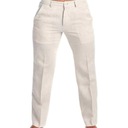 Летние тонкие повседневные мужские льняные брюки с карманами, дышащие, свободные