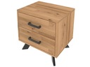 Nočný stolík dub so zásuvkami LOFT 50x40x40 Značka S&W Design