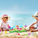 РОЗВИВАЮЧІ КОЛОДКИ КВІТИ САД КОНСТРУКТОРСЬКІ КВІТИ ВЕЛИКА ІГРАШКА ПОДАРУНОК