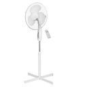 Большой стоячий вентилятор мощностью 50 Вт с дистанционным управлением.