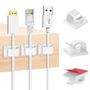 100x UCHWYT ORGANIZER MASKOWNICA KLIPS DO KABLI SAMOPRZYLEPNY