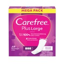 CAREFREE Plus Большие гигиенические прокладки с легким ароматом 64 шт.