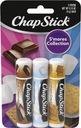 3 упаковки увлажняющих бальзамов для губ Chapstick из коллекции S'mores