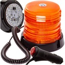 LAMPA BŁYSKOWA OSTRZEGAWCZA STROBOSKOP 360° KOGUT MAGNES 12V/24V 20W