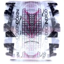 Прозрачные шаблоны для наращивания ногтей цвета индиго — 100 шт.