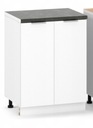 SZAFKA KUCHENNA STOJĄCA 2D DOLNA 60cm BIAŁY MAT Z CICHYM DOMYKIEM