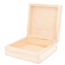 Деревянная коробочка-контейнер для декупажа 10х10х6см.