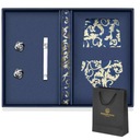 Галстук, нагрудный платок, запонки и звенья для галстука