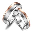 Титановые обручальные кольца TI-27 РОЗОВОЕ ЗОЛОТО