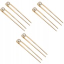 3x пучок волос, вилка для волос с жемчугом