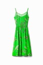 Sukienka DESIGUAL damska midi z koszulką wiskoza na ramiączkach r. XL Długość midi