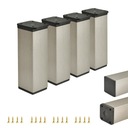 4x МЕБЕЛЬНЫЕ НОЖКИ РЕГУЛИРУЕМАЯ НОЖКА 12 СМ INOX