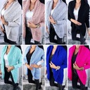 CIEPŁY KARDIGAN NARZUTKA SWETER WARKOCZ -- KOLORY