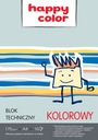 Технический блок А4 Цвет 10к 170г Happy Color