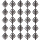 ZESTAW 25 KOSTEK K4 RPG OBSYDIANOWA STRAŻNICA KOŚĆ CZTEROŚCIENNA