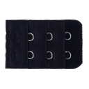 УДЛИНИТЕЛЬ БЮСТГАЛТЕРА КРЮЧОК, 2-РЯДНЫЙ, ЧЕРНЫЙ