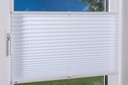 Polotmavá plisovaná roleta Klemmfix, biela K-Home 70 x 130 DEFEKT Šírka produktu 70 cm