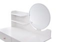 SCANDI 02 Скандинавский туалетный столик с зеркалом, БЕЛЫЙ