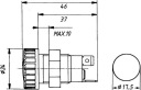 ЛАМПОЧКА ИНДИКАТОР КРУГЛАЯ 12-24V КРАСНАЯ PRZYKRECA  фото 7