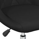 Obrotowe krzesła stołowe, 6 szt., czarne, sztuczna skóra Liczba elementów w zestawie brak informacji