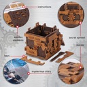 Hlavolam Escape Room Wooden Box Drevené 3D puzzle Wooden.City EAN (GTIN) 5905488790137