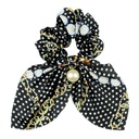 МАТЕРИАЛ ВОЛОСЫ, ЧЕРНЫЙ УЗОР С ЖЕМЧУГОМ