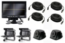 7-дюймовый QUAD-монитор + 2 камеры + 2 боковые камеры + кабели