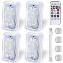 WIRELESS HEADLIGHT FLASHER LED STURDY WHITE + COLOR 4 SZT. CONSOLE  photo 11