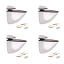 4 x ПОДДЕРЖКА ПОЛКИ TOUKAN, БОЛЬШАЯ ХРОМИРОВАННАЯ