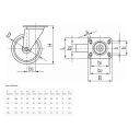 Колесо поворотное 160мм G71516 GEKO
